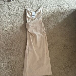 Tan long dress